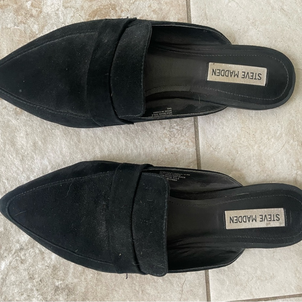 Steve Madden Women's Black Mules